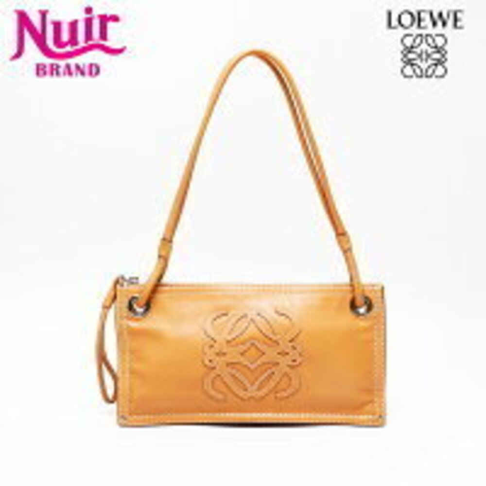 LOEWE Logo Shoulder Bag Beige